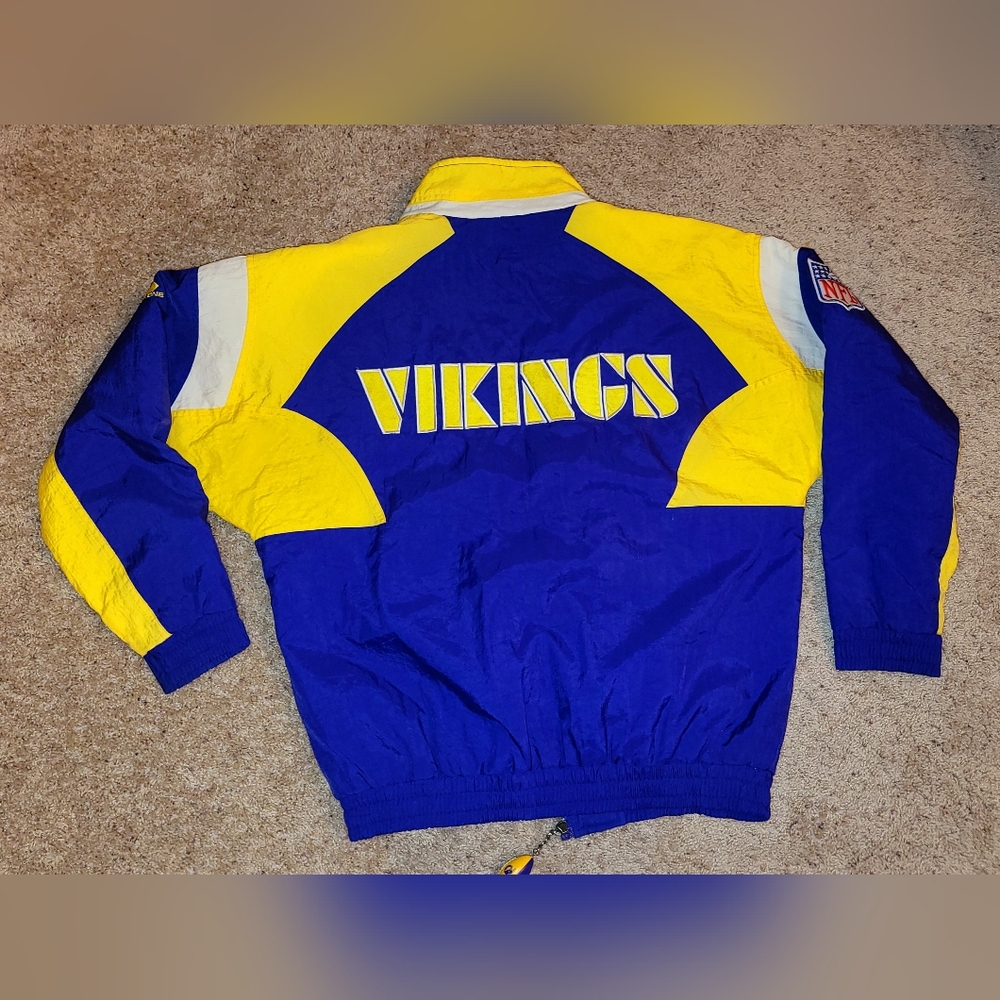 90s Vintage Apex NFL Pro Line Vikings Jacket Coat sz M